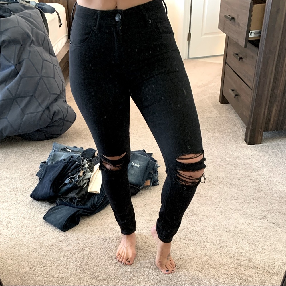 Express Stretch Black Legging, High Rise, Size 0S